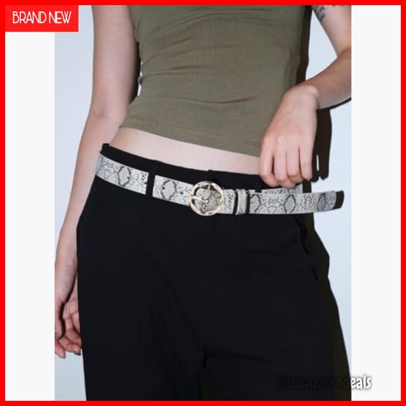 Vintage Leopard Leather Belt Set with Alloy Buckle for Waist 40-42 Inches main image 4